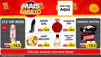 Modelo de TV para TV Horizontal com o tema Mais Barato para Perfumes