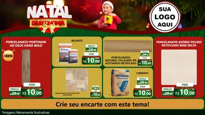 Modelo de TV para TV Horizontal com o tema Natal da Economia para Pisos e revestimentos