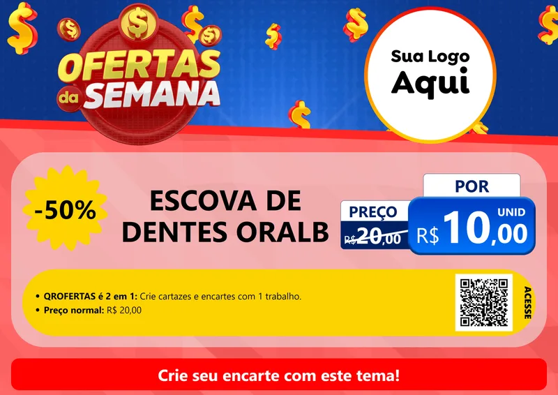 Modelo de Cartaz para Cartaz A4 Horizontal com o tema Ofertas Da Semana para Higiene Pessoal
