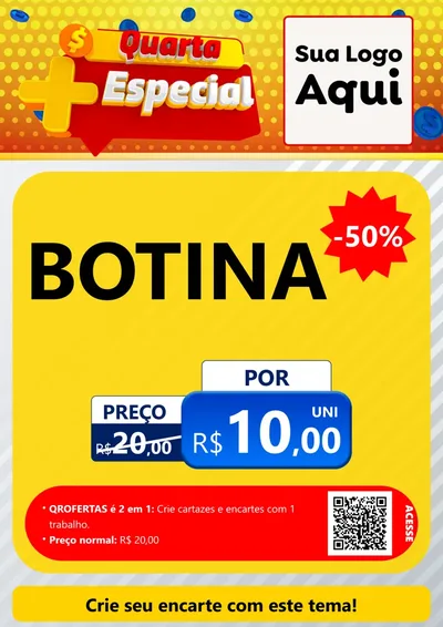 Modelo de Cartaz para Cartaz A4 Vertical com o tema Quarta Mais Especial para Agropecuária
