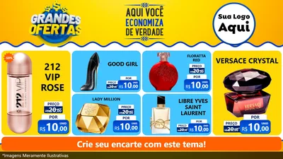 Modelo de TV para TV Horizontal com o tema Grandes Ofertas para Perfumes