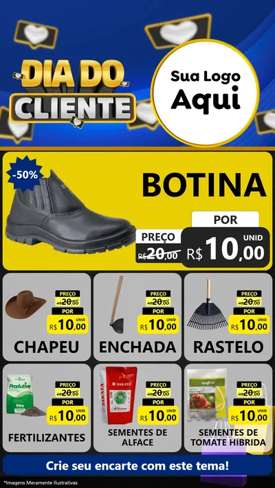 Modelo de Rede Social para Stories com o tema Dia Do Cliente para Agropecuária