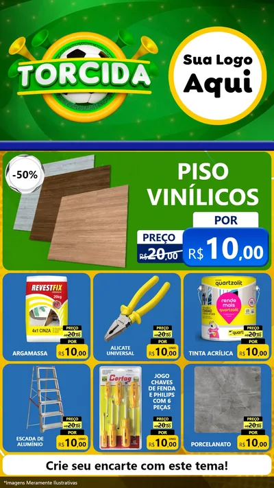 Modelo de Rede Social para Stories com o tema Torcida para Material para Construção