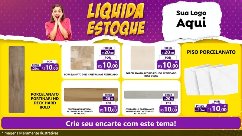 Modelo de TV para TV Horizontal com o tema Liquida estoque para Pisos e revestimentos