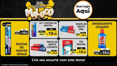 Modelo de TV para TV Horizontal com o tema Sexta e Sábado Maluco para Higiene Pessoal
