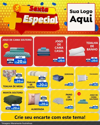 Modelo de Rede Social para Feed Instagram com o tema Sexta Mais Especial para Cama, Mesa e Banho