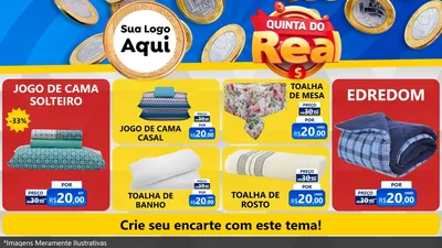 Modelo de TV para TV Horizontal com o tema Quinta do Real para Cama, Mesa e Banho