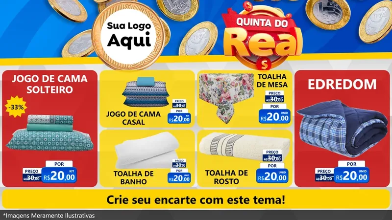 Modelo de TV para TV Horizontal com o tema Quinta do Real para Cama, Mesa e Banho