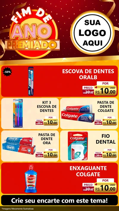 Modelo de TV para TV Vertical com o tema Fim de Ano Premiado para Higiene Pessoal