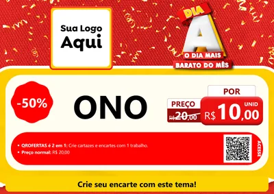 Modelo de Cartaz para Cartaz A4 Horizontal com o tema Dia A o Dia Mais Barato do Mês para Óticas