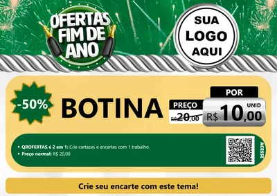 Modelo de Cartaz para Cartaz A4 Horizontal com o tema Ofertas Fim de Ano para Agropecuária