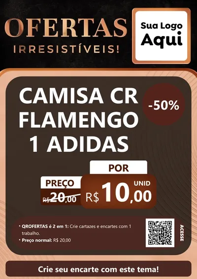 Modelo de Cartaz para Cartaz A4 Vertical com o tema Ofertas Irresistíveis! para Roupas e acessórios