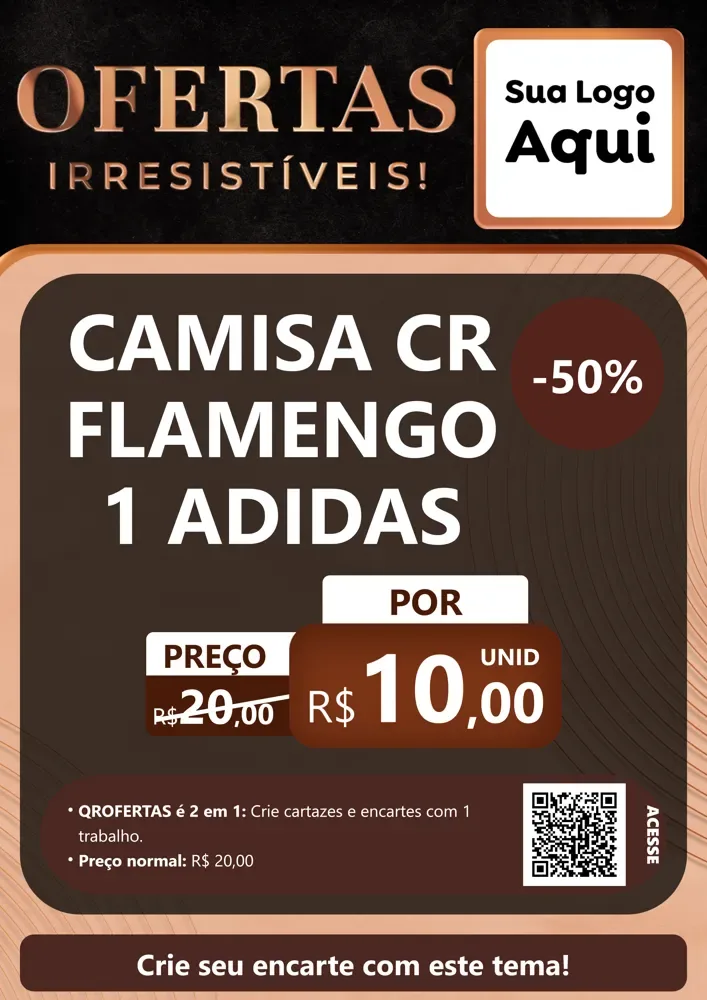 Modelo de Cartaz para Cartaz A4 Vertical com o tema Ofertas Irresistíveis! para Roupas e acessórios