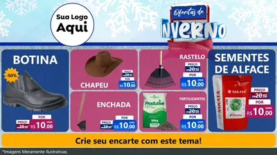 Modelo de TV para TV Horizontal com o tema Ofertas de Inverno para Agropecuária
