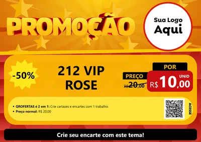 Modelo de Cartaz para Cartaz A4 Horizontal com o tema Promoção para Perfumes