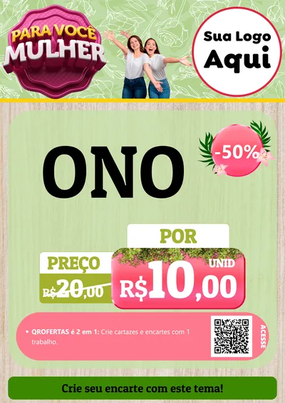 Modelo de Cartaz para Cartaz A4 Vertical com o tema Para Você Mulher para Óticas