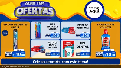 Modelo de TV para TV Horizontal com o tema Aqui Tem Ofertas para Higiene Pessoal
