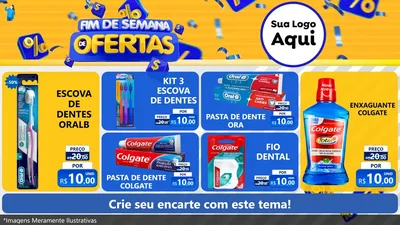 Modelo de TV para TV Horizontal com o tema Fim de Semana de Ofertas para Higiene Pessoal