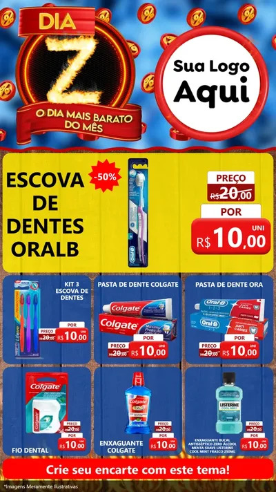 Modelo de Rede Social para Stories com o tema Dia Z - O Dia Mais Barato Do Mês para Higiene Pessoal