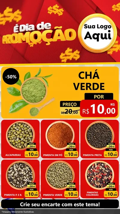 Modelo de Rede Social para Stories com o tema É Dia De Promoção para Produtos Naturais