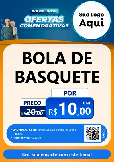 Modelo de Cartaz para Cartaz A4 Vertical com o tema Dia do Idoso
