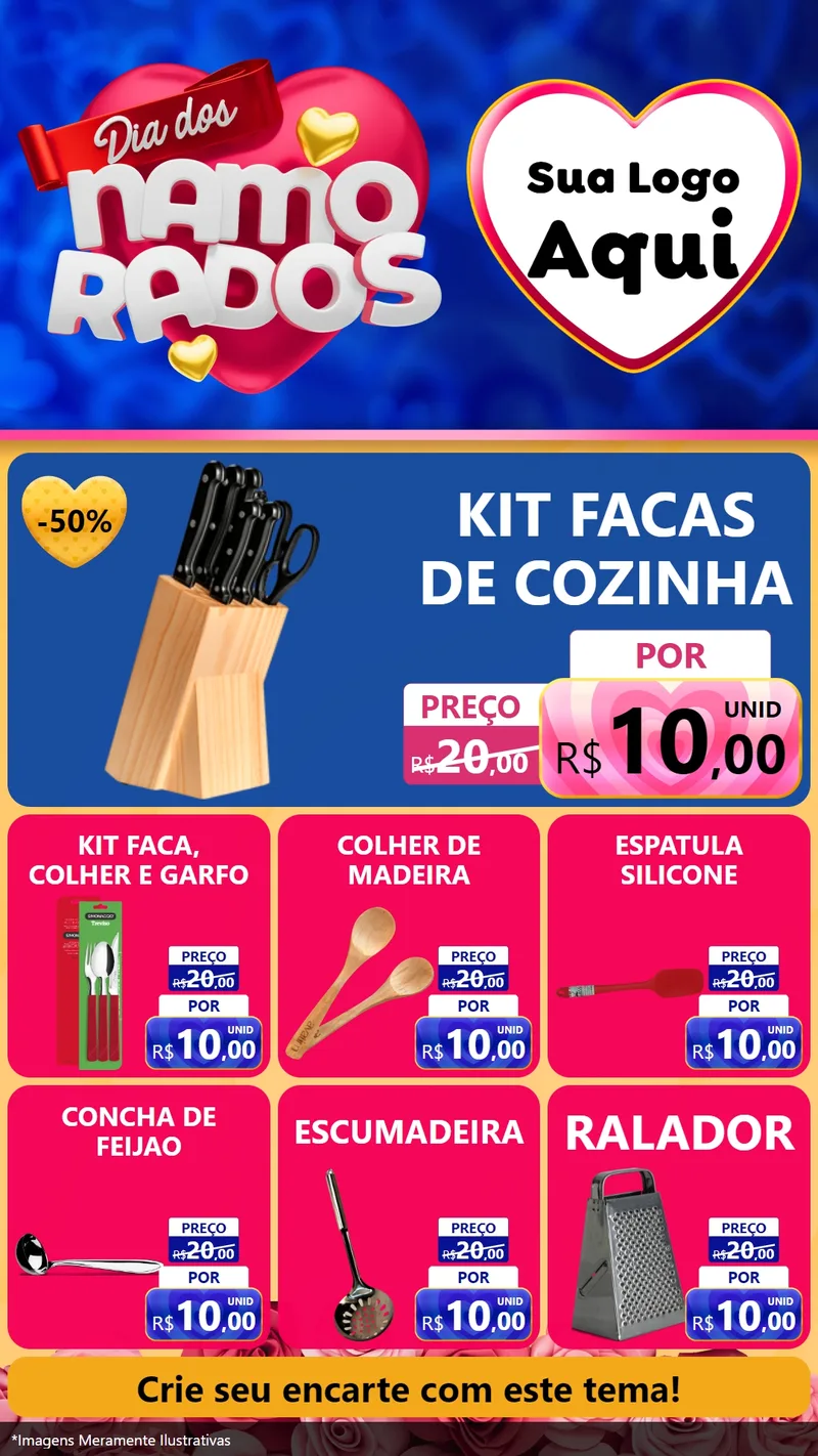 Modelo de Rede Social para Stories com o tema Dia dos namorados para Utilidades Domésticas