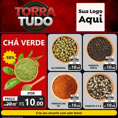 Modelo de Rede Social para Feed Facebook com o tema Torra Tudo para Produtos Naturais