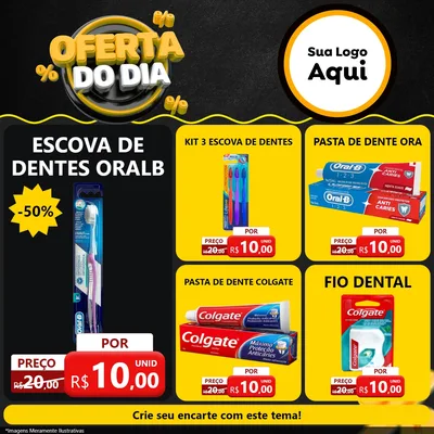 Modelo de Rede Social para Feed Facebook com o tema Oferta Do Dia para Higiene Pessoal