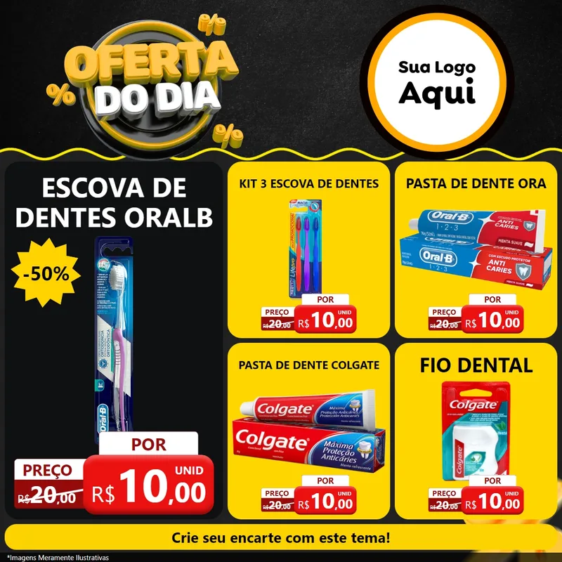 Modelo de Rede Social para Feed Facebook com o tema Oferta Do Dia para Higiene Pessoal