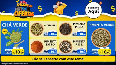 Modelo de TV para TV Horizontal com o tema Quartou de Ofertas para Produtos Naturais