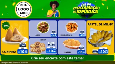 Modelo de TV para TV Horizontal com o tema Dia Da Proclamação Da República para Salgadaria