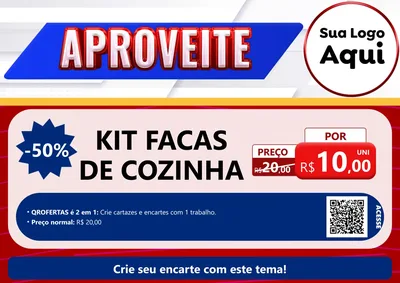 Modelo de Cartaz para Cartaz A4 Horizontal com o tema Aproveite para Utilidades Domésticas