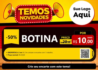Modelo de Cartaz para Cartaz A4 Horizontal