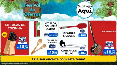 Modelo de TV para TV Horizontal com o tema Festival de Ofertas - Inverno para Utilidades Domésticas