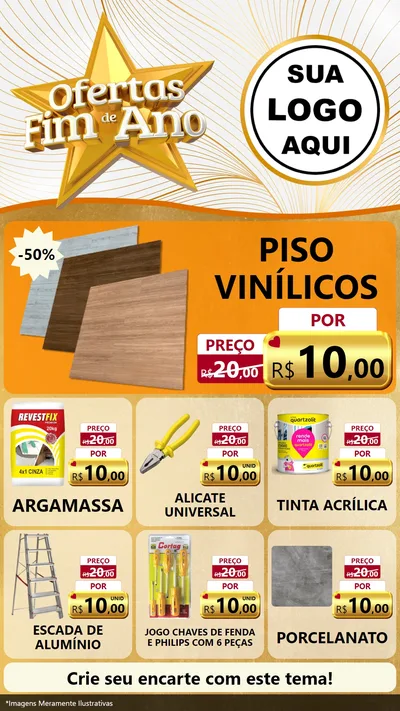 Modelo de Rede Social para Stories com o tema Ofertas Fim de Ano para Material para Construção