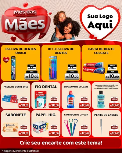 Modelo de Rede Social para Feed Instagram com o tema Mês das Mães para Higiene Pessoal