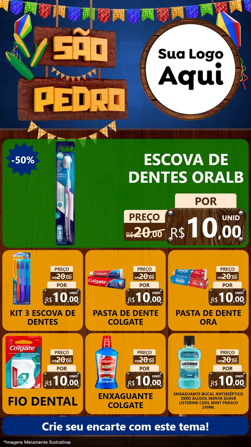 Modelo de Rede Social para Stories com o tema São Pedro para Higiene Pessoal