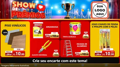 Modelo de TV para TV Horizontal com o tema Show de Prêmios para Material para Construção