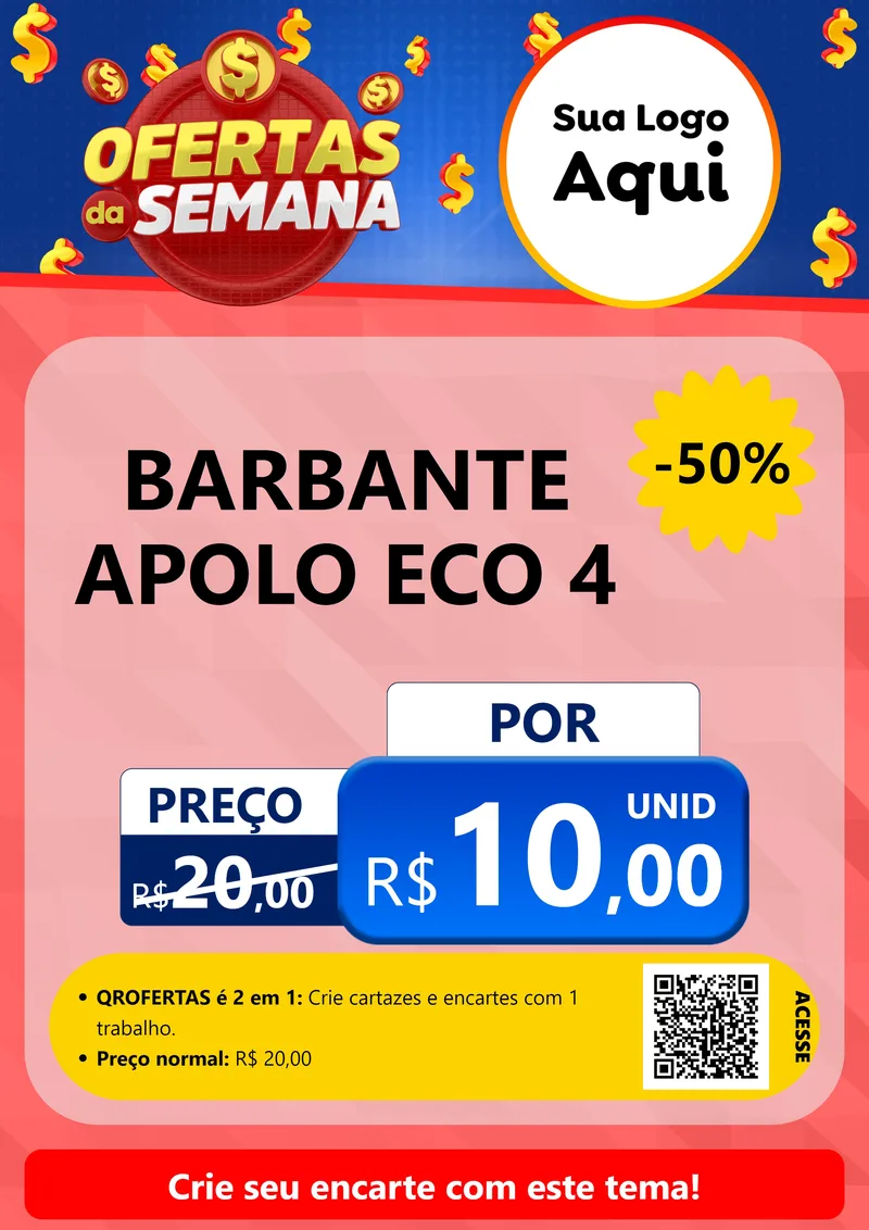 Modelo de Cartaz para Cartaz A4 Vertical com o tema Ofertas Da Semana para Armarinho e Aviamentos