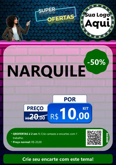 Modelo de Cartaz para Cartaz A4 Vertical com o tema Super Ofertas para Tabacaria