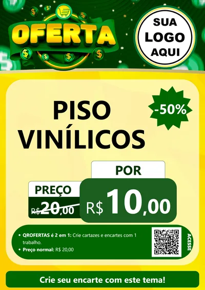Modelo de Cartaz para Cartaz A4 Vertical com o tema Oferta para Material para Construção