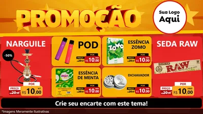 Modelo de TV para TV Horizontal com o tema Promoção para Tabacaria