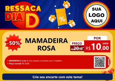 Modelo de Cartaz para Cartaz A4 Horizontal com o tema Ressaca Dia D para Bebês