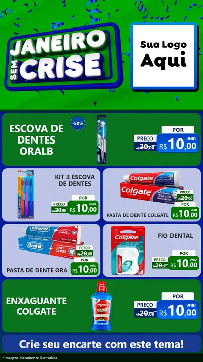 Modelo de TV para TV Vertical com o tema Janeiro Sem Crise para Higiene Pessoal