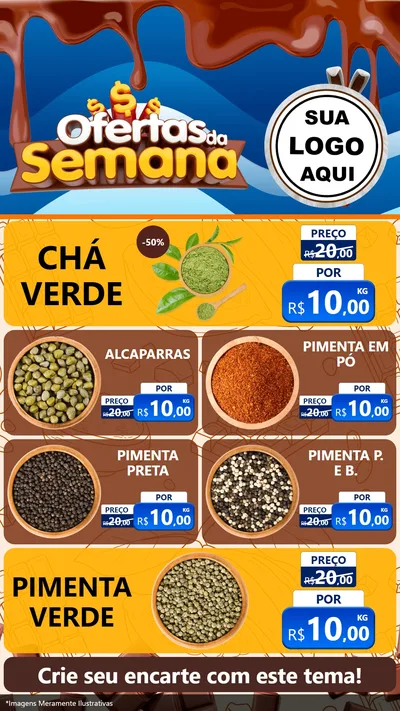 Modelo de TV para TV Vertical com o tema Ofertas da Semana - Páscoa para Produtos Naturais