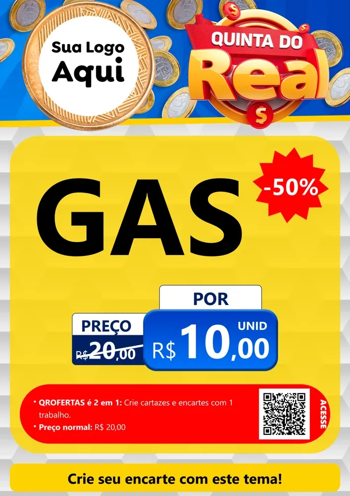 Modelo de Cartaz para Cartaz A4 Vertical com o tema Quinta do Real para Água e gás