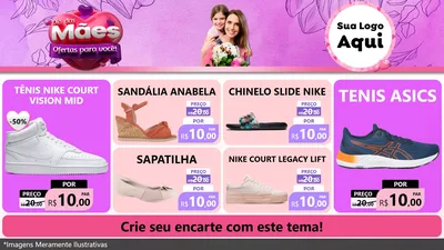 Modelo de TV para TV Horizontal com o tema Dia das Mães Ofertas para Você! para Calçados