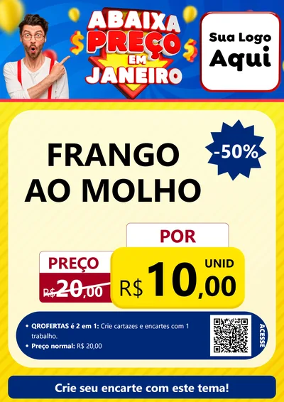 Modelo de Cartaz para Cartaz A4 Vertical