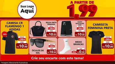 Modelo de TV para TV Horizontal com o tema A Partir de Um e Noventa e Nove - 1,99 para Roupas e acessórios