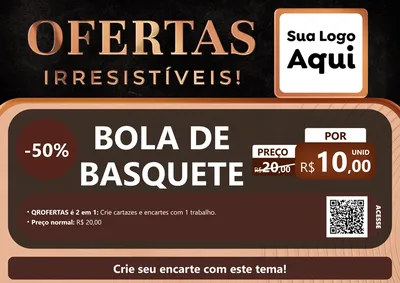 Modelo de Cartaz para Cartaz A4 Horizontal com o tema Ofertas Irresistíveis! para Artigos Esportivos